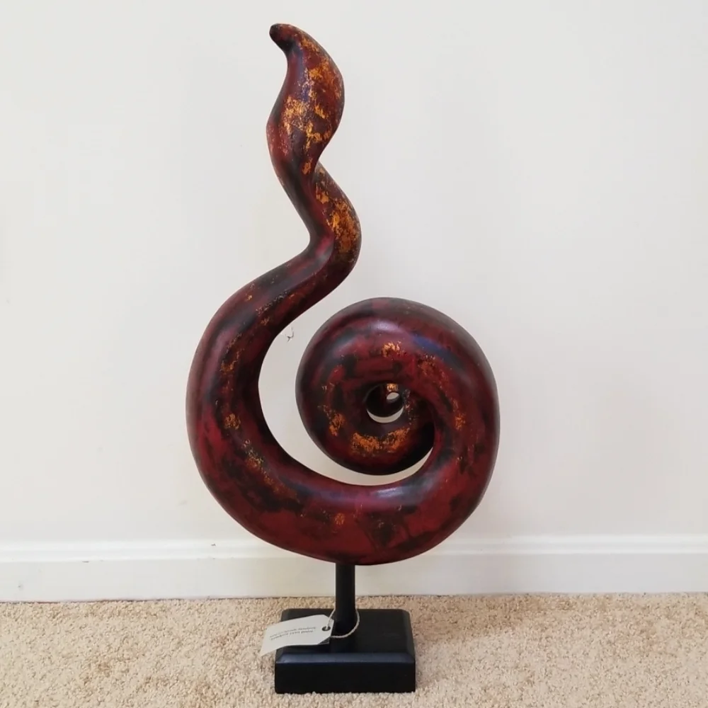New! PIER 1 IMPORTS Albasia Wood Spiral Structure
